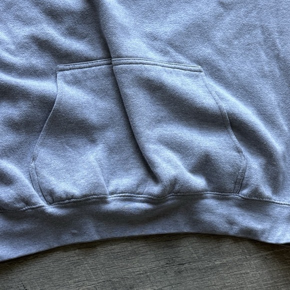 John Galt/Brandy Melville BOSTON Sweatshirt Hoodie Oversized Heather Gray OSFM - Picture 7 of 9